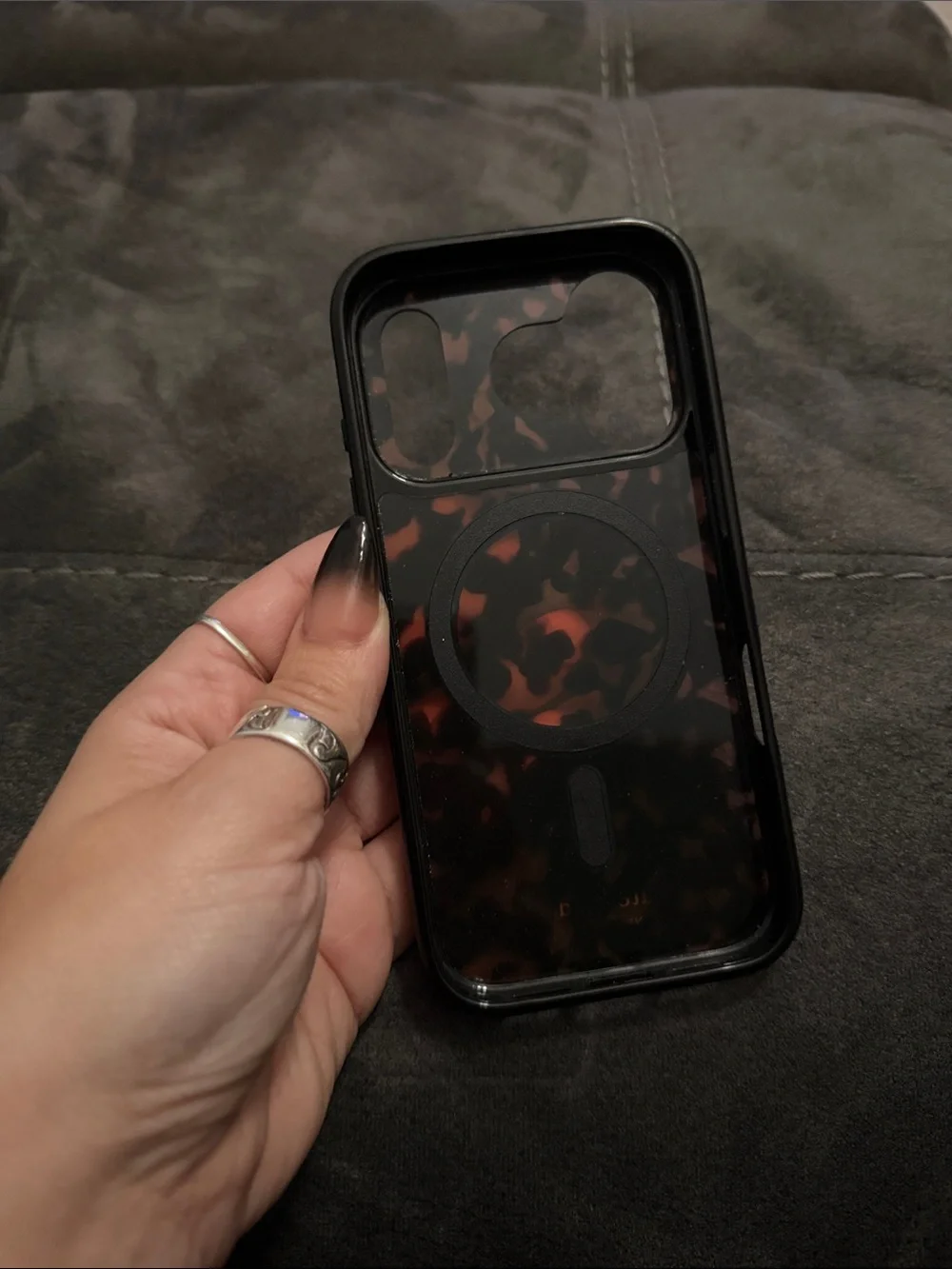 kate spade Black Tortoiseshell iPhone Case